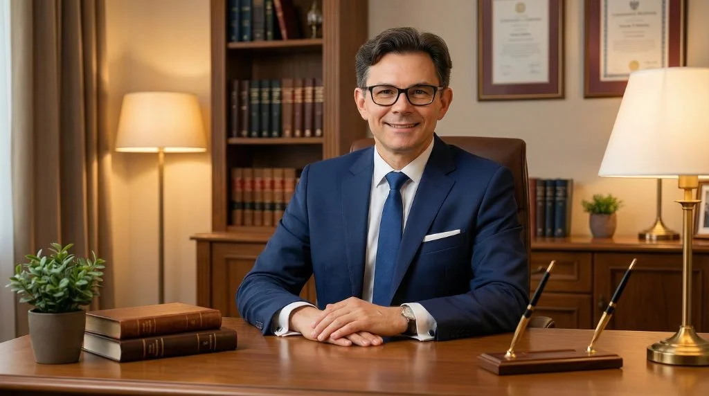 Adwokat Piotr Karczewski w kancelarii